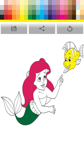 Coloring Princess Mermaid