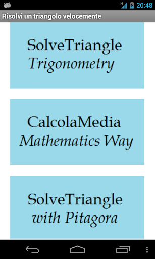 SolveTriangle and MathSolver