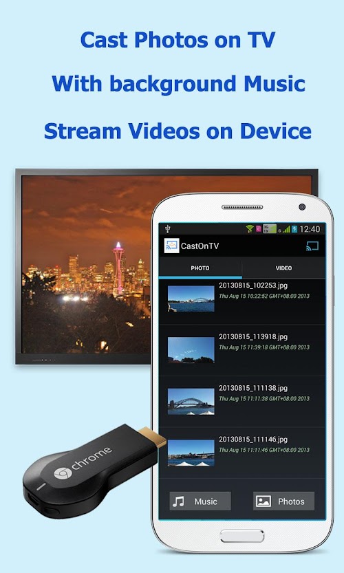 Android application CastOnTV for Chromecast screenshort
