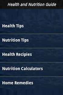 Health and Nutrition Guide