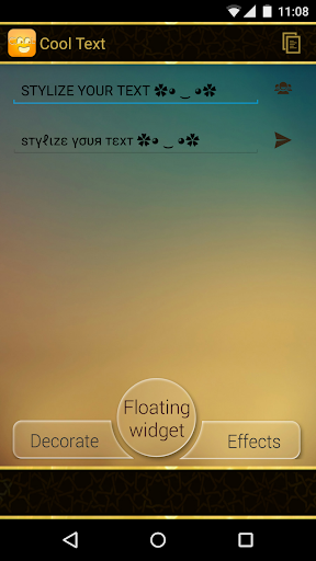Cool Text - Floating Widget