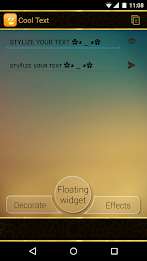 Cool Text - Floating Widget poster 1