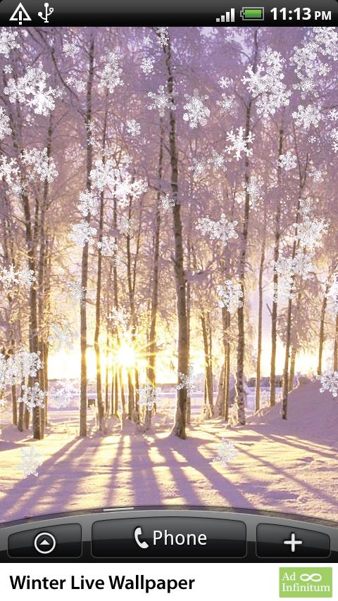 Winter Live Wallpaper Screen 1
