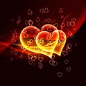 3D double hearts
