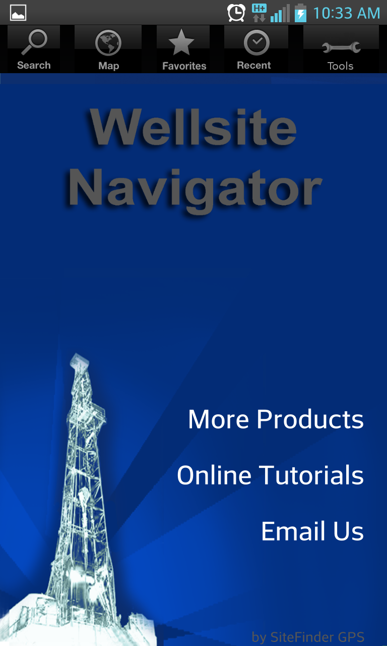 Wellsite Navigator Unlimited Screen 1