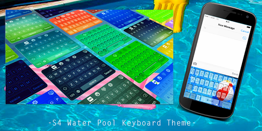 S4 Water Pool Keyboard Theme