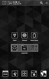 Black and White Atom theme poster 3