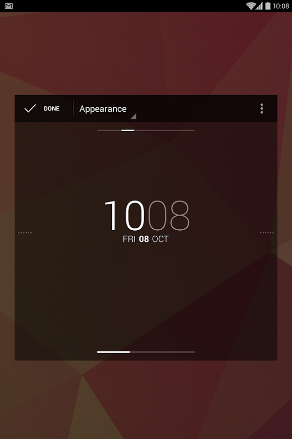 DashClock Widget - screenshot