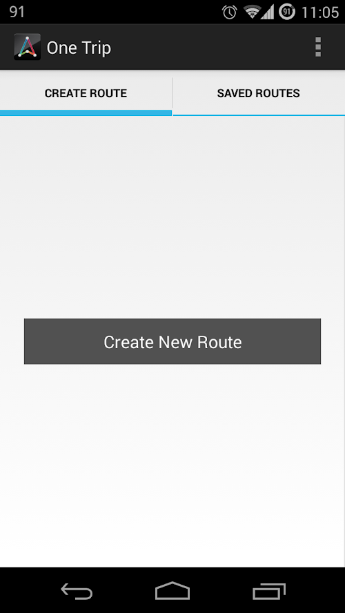 Android application GPS Trip connector screenshort