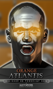 Free Download poweramp skin orange atlantis APK