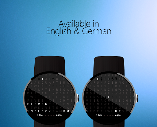 【免費個人化App】Time In Words Watch Face-APP點子