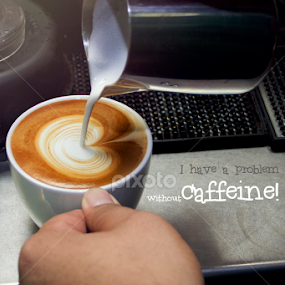 I like my coffee as how I see myself  by Sesar Arief - Typography Captioned Photos