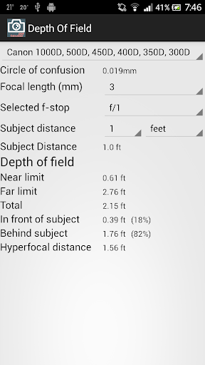 免費下載攝影APP|Depth of Field Calculator app開箱文|APP開箱王