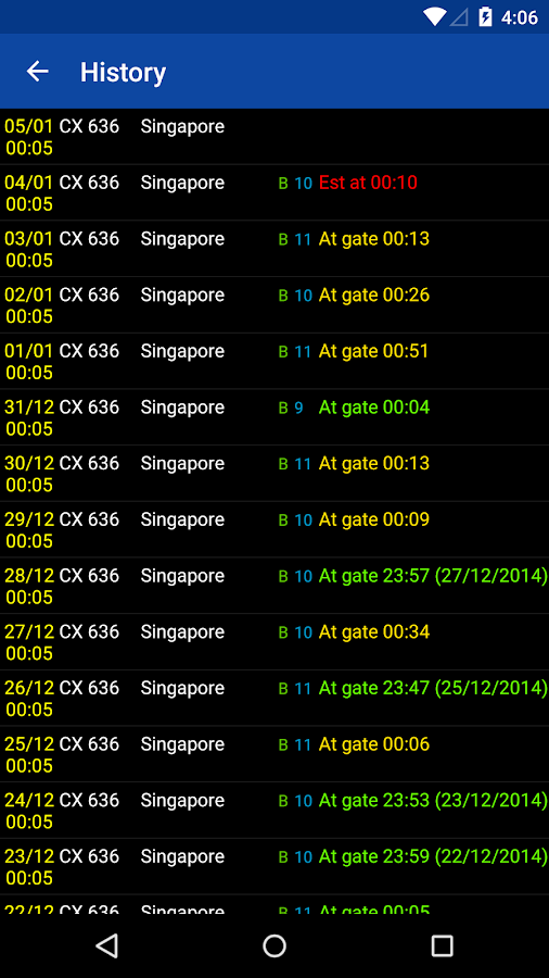 Hong Kong Flight Info Google Play の Android アプリ