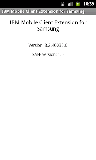 IBM Mobile Client for Samsung