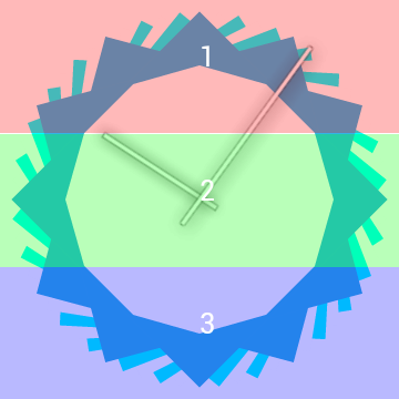 【免費個人化App】Kaleidoscope Clock - UCCW Skin-APP點子