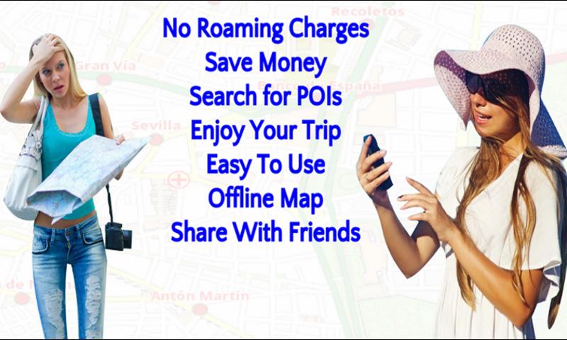Android application Frankfurt Offline mappa Map screenshort