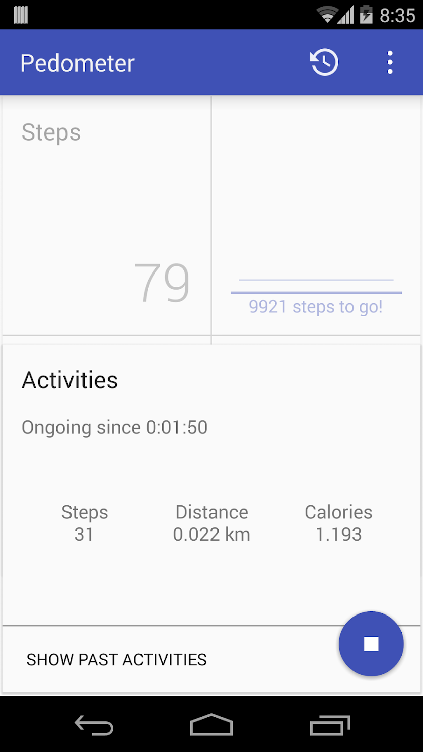 Pedometer Pro Screen 3