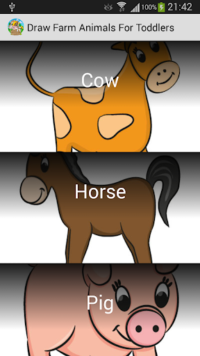 Draw Farm Animals For Toddlers