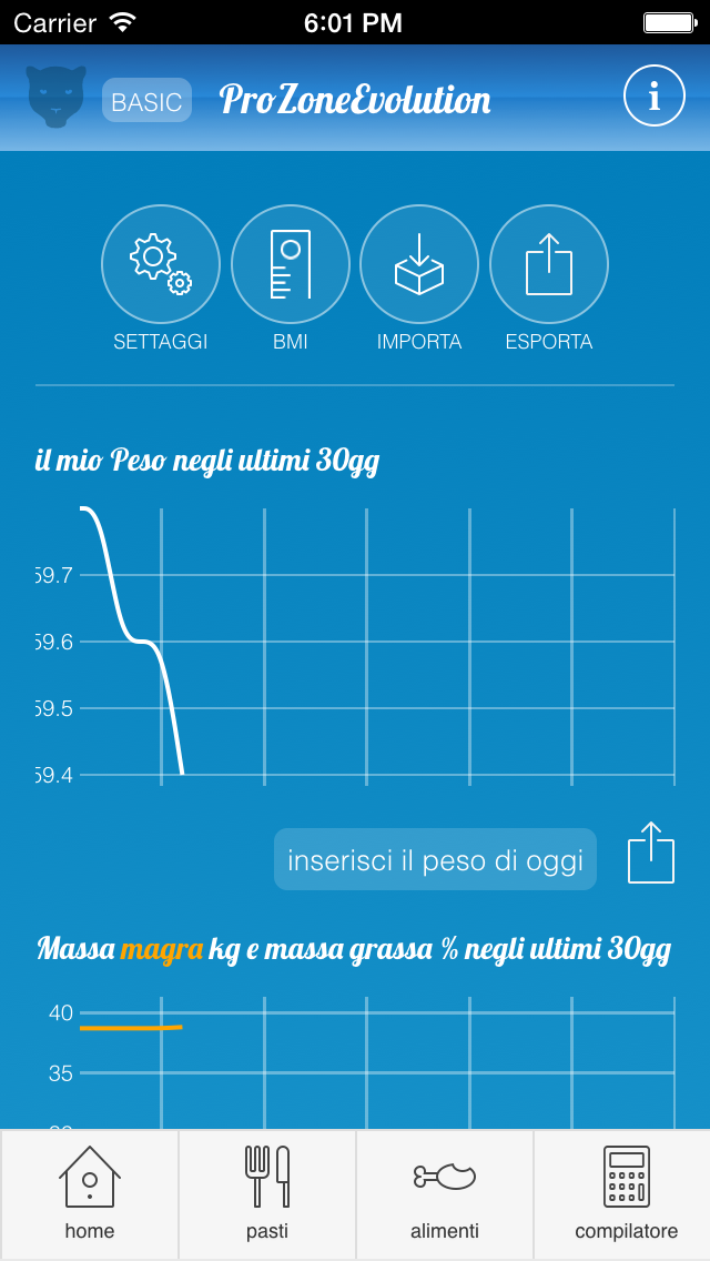 Android application ProZoneEvolution BASIC screenshort