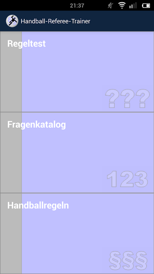 Android application Handball-Referee-Trainer screenshort