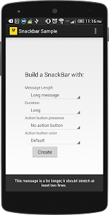 Snackbar Demo Screenshots 4