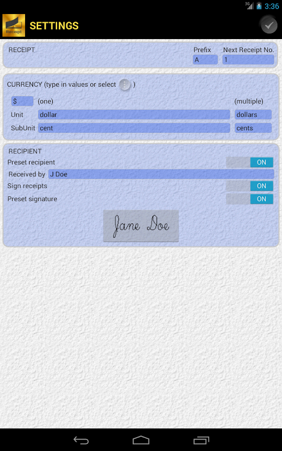 Cash Receipt Android Apps on Google Play