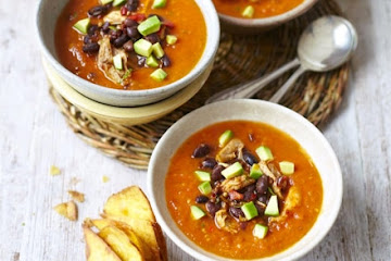 Mexican roast chicken & tomato soup