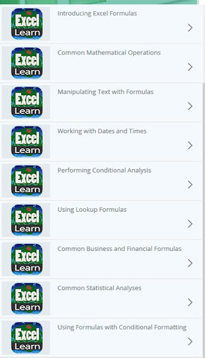 Learn Excel Formulas