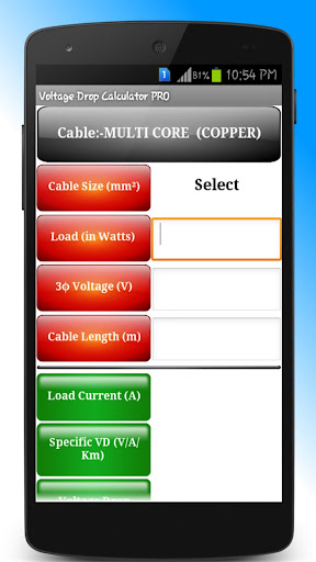 Voltage Drop Calculator PRO