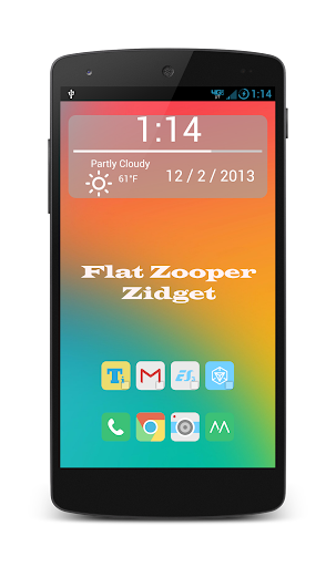 Flat Zooper Widget