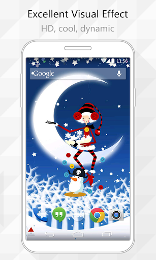 Cute Snowman Live Wallpaper