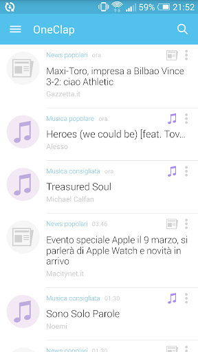 OneClap – Notizie e Musica