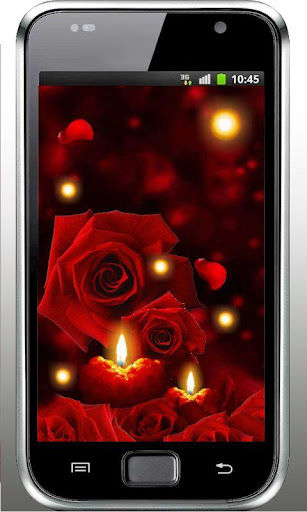 Candles Roses live wallpaper