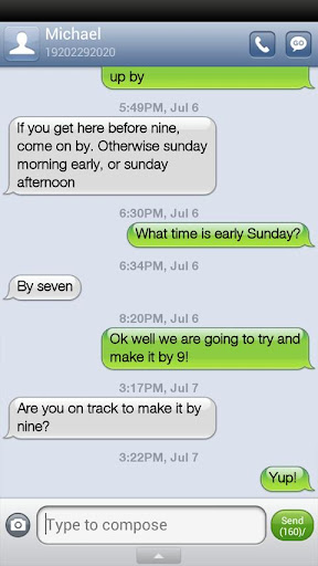 iPhone iOS6 GO SMS Theme v2.0