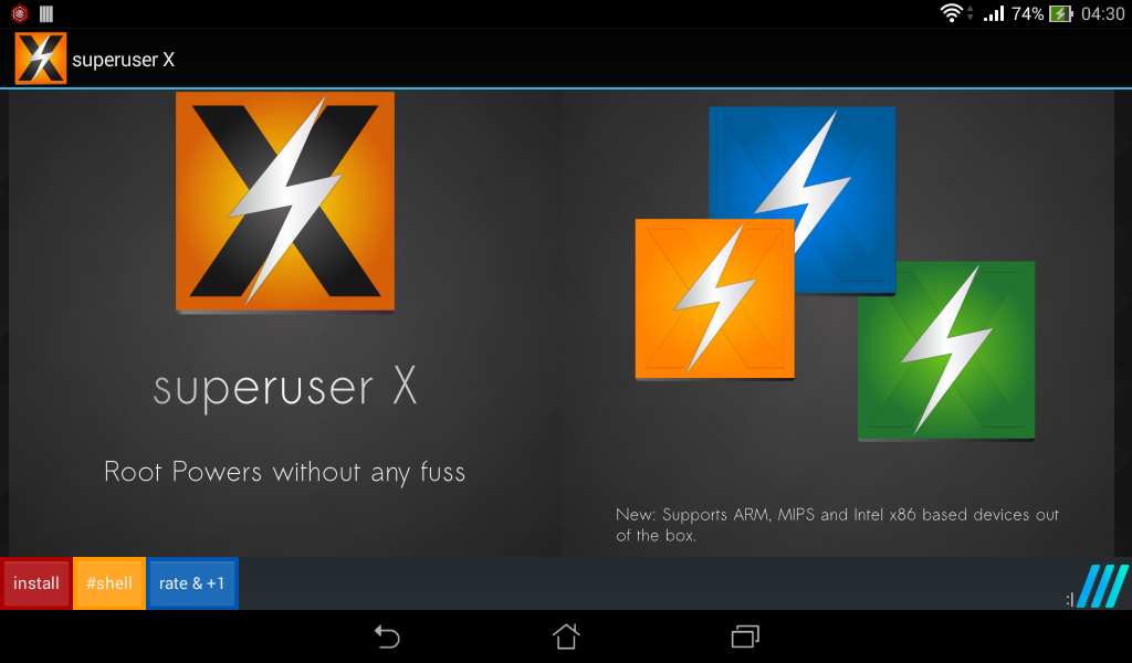 superuser X - screenshot