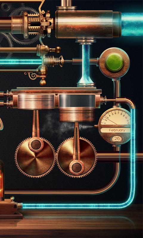 Mechanica weather LWP PRO Screen 3