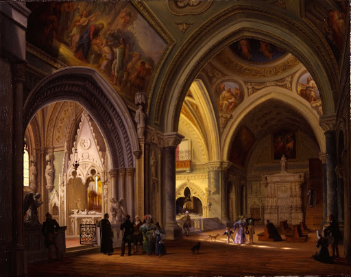 Interior of the Monastery of Altacomba