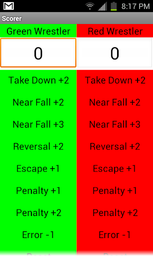Wrestling Scorer
