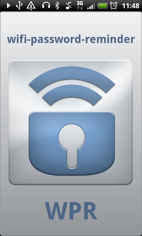 Android application Wifi Password Reminder root screenshort