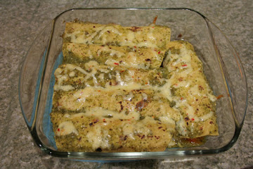 Butternut Squash Enchiladas with Green Sauce
