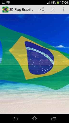 3D Flag Brazil LWP