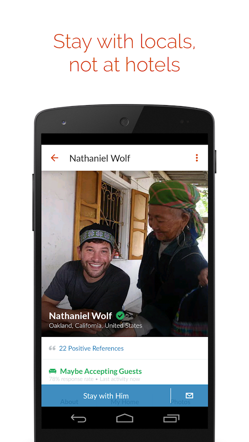 Couchsurfing ReiseApp AndroidApps auf Google Play