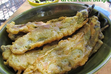 Hatch Green Chile Strips with Teriyaki Dipping Sauce