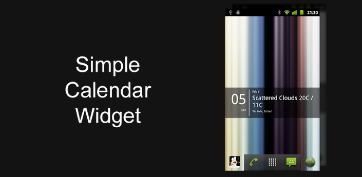 Simple Calendar Widget