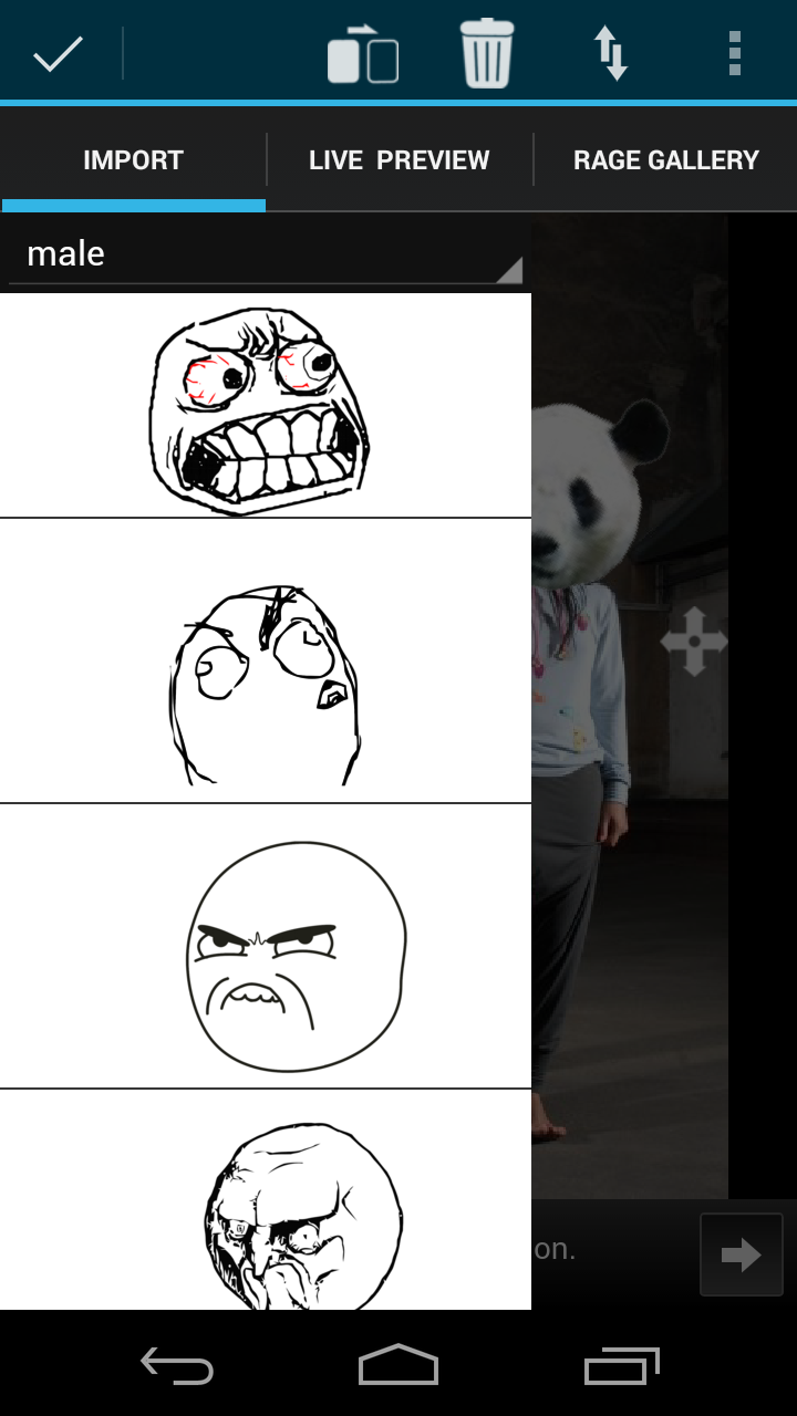 Rage Face Photo Screen 2