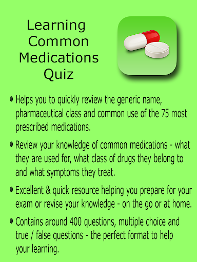 Learning Common Medications