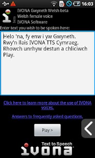 IVONA Gwyneth Welsh beta Screenshots 2