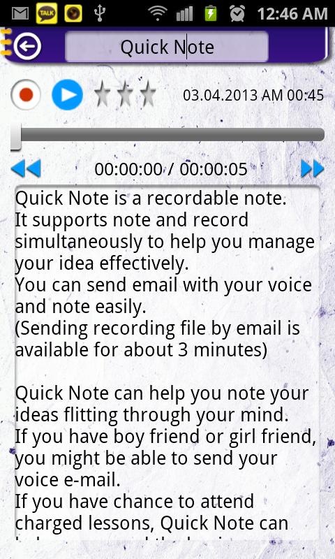 Quick Note Pro Screen 3