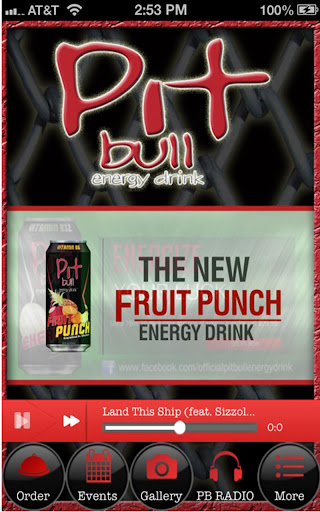 【免費生活App】Pit Bull Energy Drink-APP點子